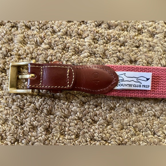 Country Club Prep bow tie belt. Size 40. EUC. - Picture 2 of 3